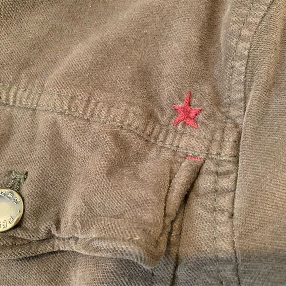 NWT Free People Army Green Velour Jacket Large - Picture 4 of 6